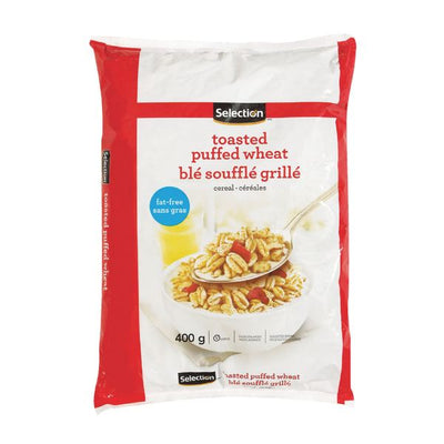 Selection Toasted Puffed Wheat Cereal, 400 g