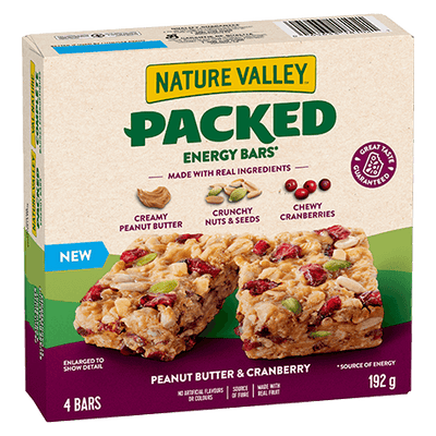 Nature Valley Energy Peanut Butter Cranberry Granola Bars, 192 g