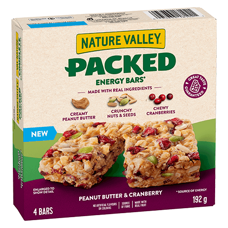 Nature Valley Energy Peanut Butter Cranberry Granola Bars, 192 g