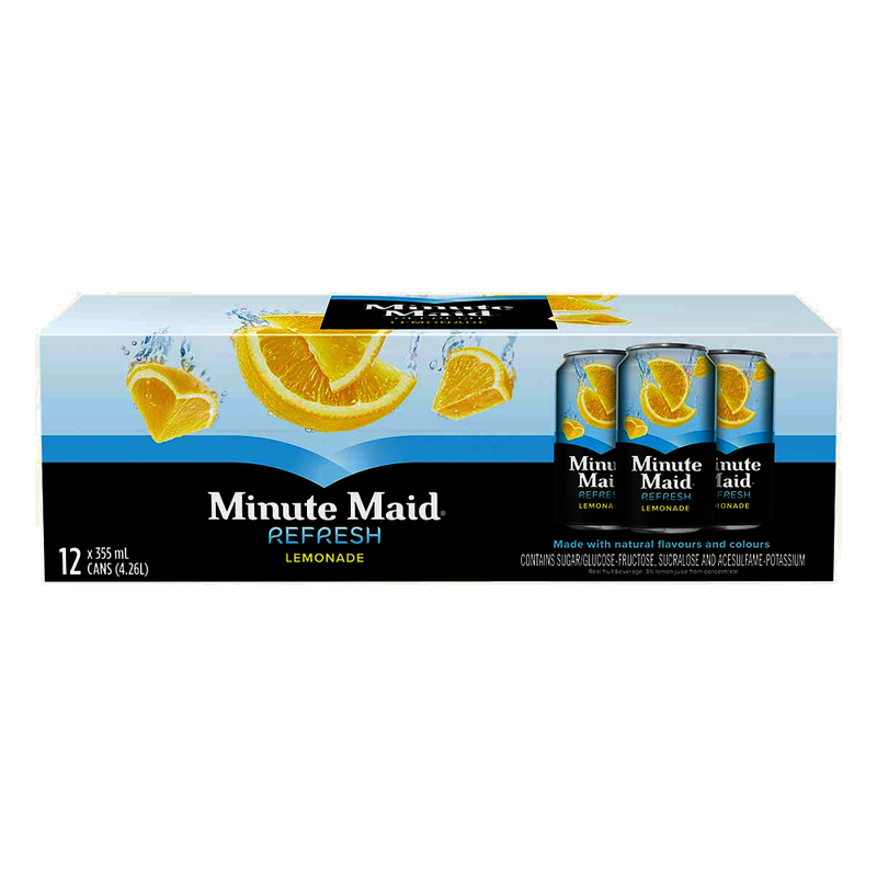 Minute Maid Refresh Lemonade, 355 mL, 12 ct