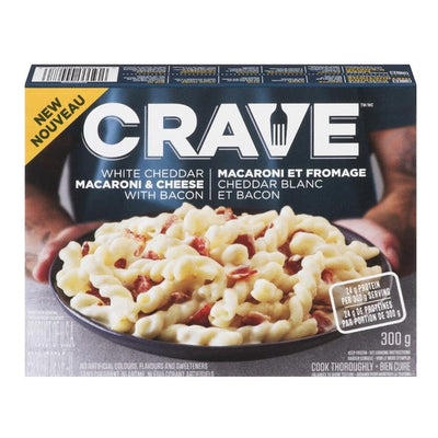 Crave White Cheddar Macaroni & Cheese with Bacon, 300 g