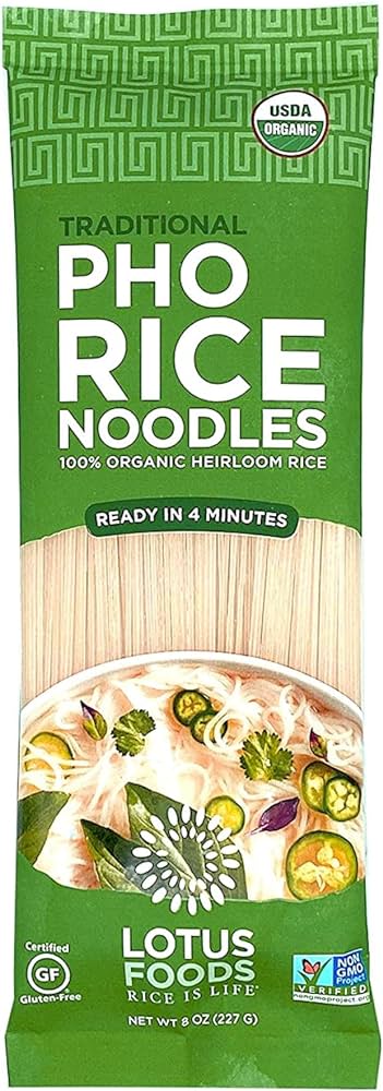Lotus Foods Traditional Pho Rice Noodles, 227 g
