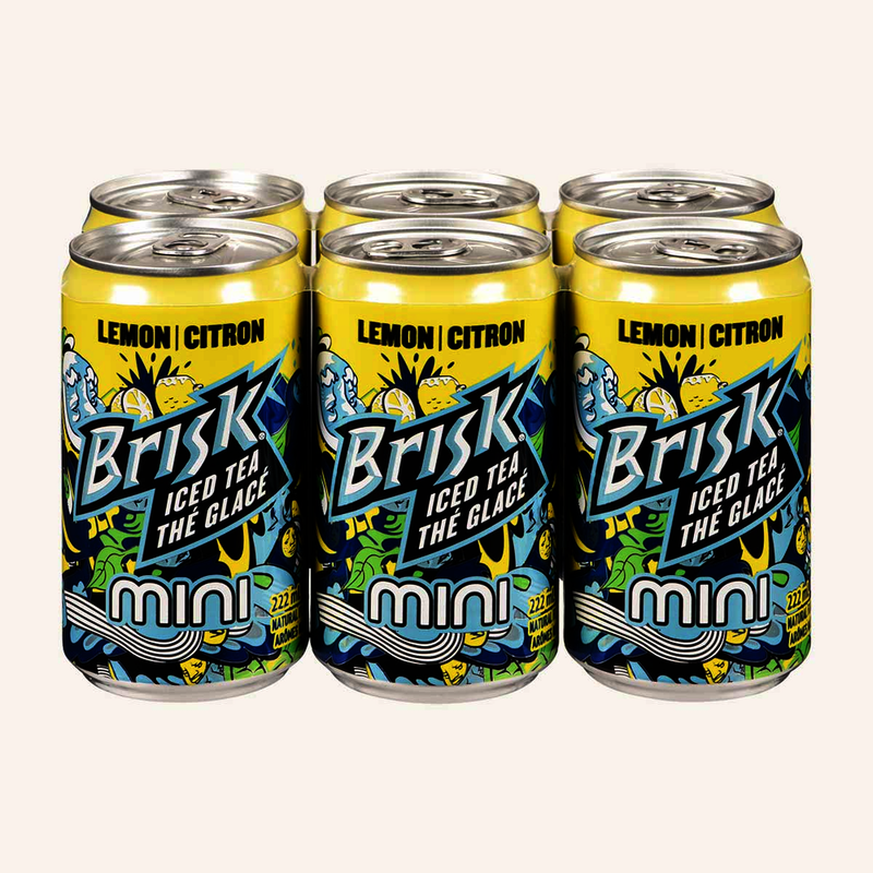 Brisk Mini Lemon Ice Tea, 222 mL, 6 ct