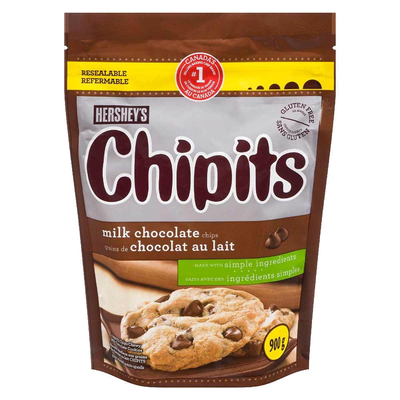 Hershey's Chipits Milk Chocolate Chips, 900 g