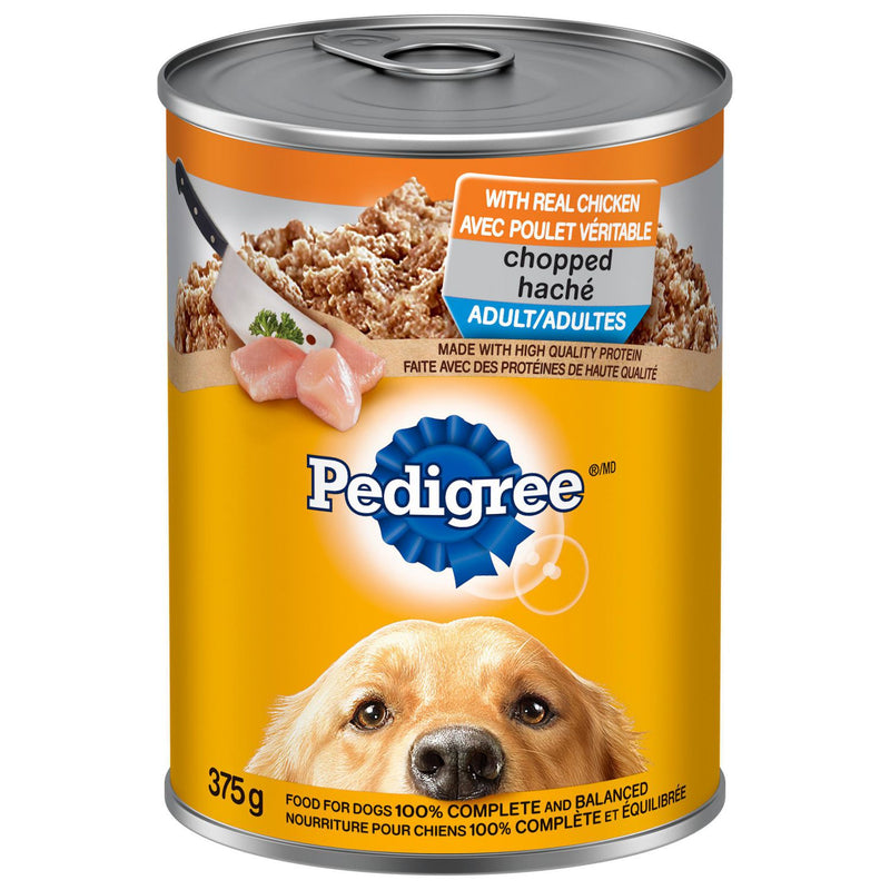 Pedigree Adult Chopper Chicken Canned Dog Food, 375 g