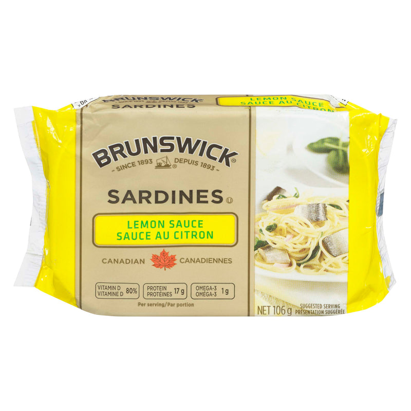 Brunswick Lemon Sauce Sardines, 106 g