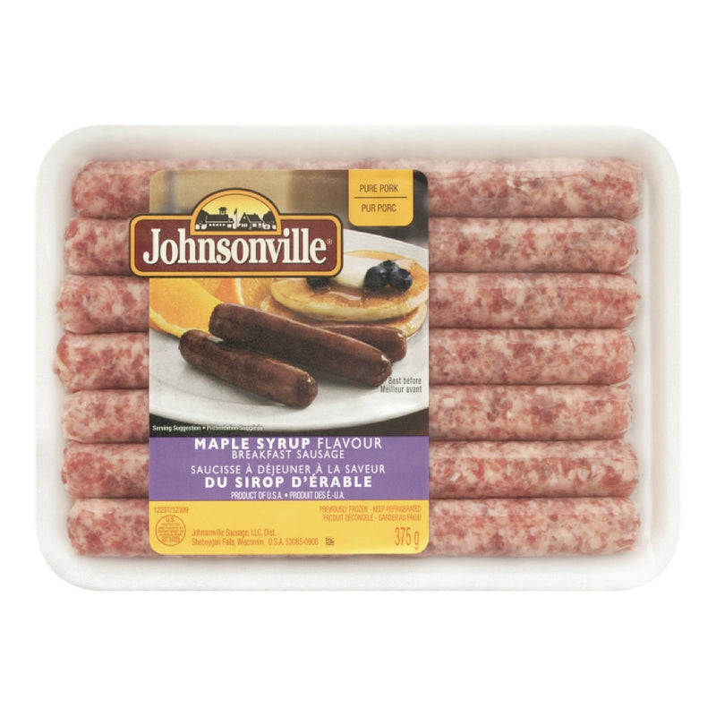 Johnsonville Maple Syrup Flavour Breakfast Sausage, 375 g