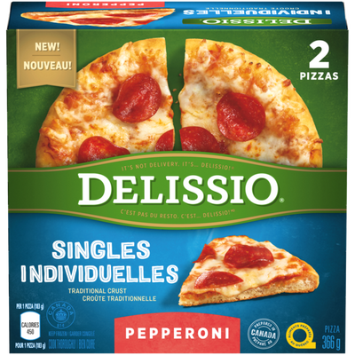 Delissio Pepperoni Frozen Pizza, 366 g