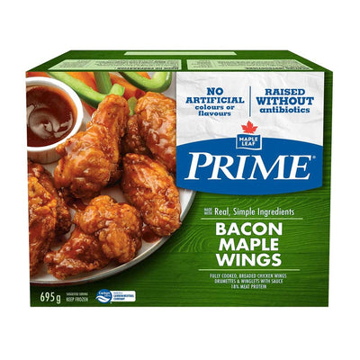 Maple Lead Prime Bacon Maple Wings, 695 g