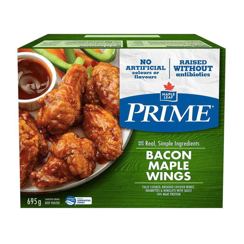Maple Lead Prime Bacon Maple Wings, 695 g