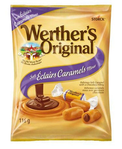 Werther's Originals Soft Eclairs Caramels Mous, 116 g