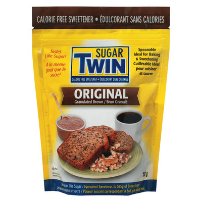 Sugar Twin Calorie Free Sweetener Original Granulated Brown, 58 g