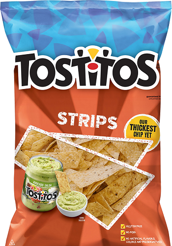 Tostitos Strips Tortilla Chips, 300g