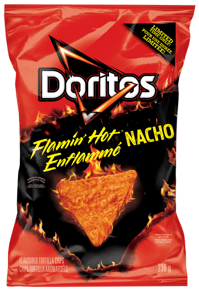 Doritos Flamin' Hot Nacho, 230 g
