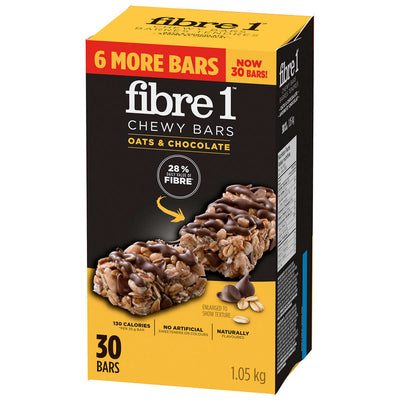 Fibre 1 Chewy Bars Oats & Chocolate, 1.05 kg