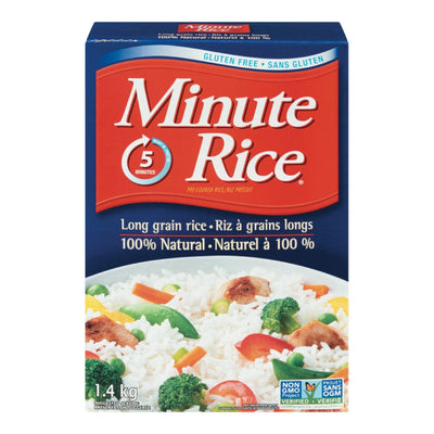 Minute Rice Long Grain White Rice, 1.4 kg
