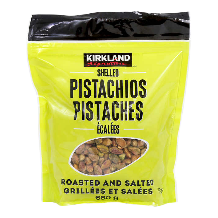 Kirkland Signature Shelled Roasted And Salted Pistachios, 680 g