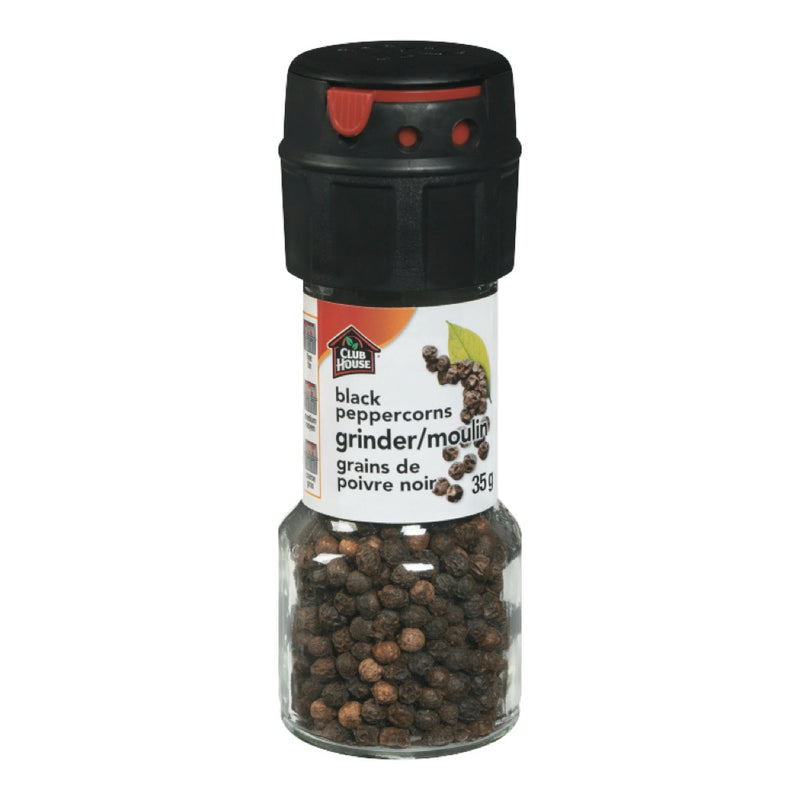 Club House Black Peppercorns Grinder, 35 g