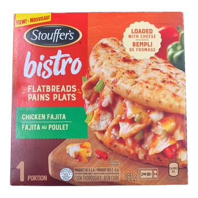 Stouffers Bistro Flatbread Chicken Fajita, 187g