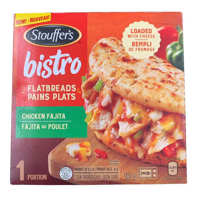 Stouffers Bistro Flatbread Chicken Fajita, 187g