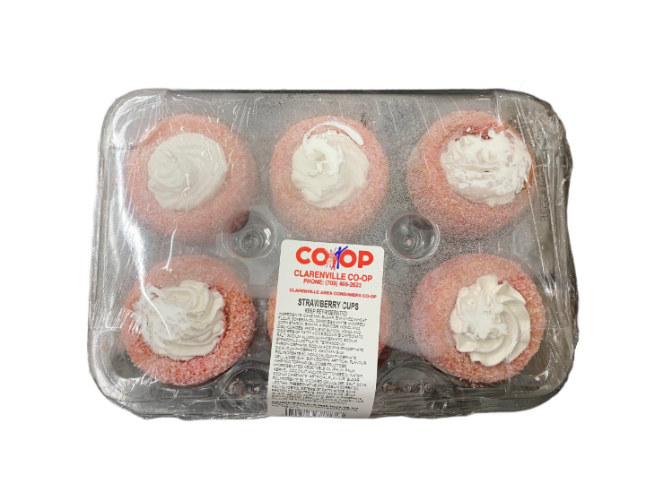 Strawberry Cups, 6 ct