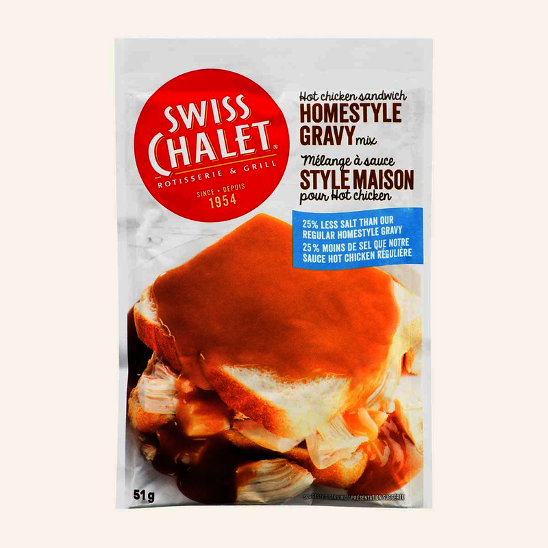 SWISS CHALET HOT CHICKEN LESS SALT GRAVY MIX, 56g