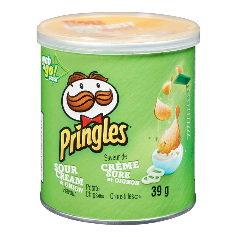 Pringles Sour Cream & Onion Flavoured Potato Chips, 39 g