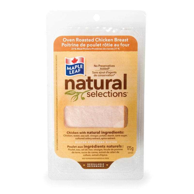 Maple Leaf Natural Selections Oven Roasted Chicken Breast, 175 g