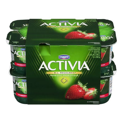 Danone Activa Strawberry, 12 x 100 g