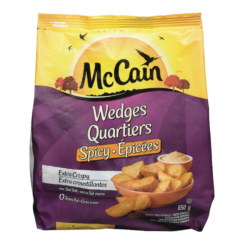 McCain Extra Crispy Fried Potato Wedges, 650 g
