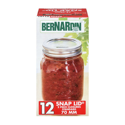 Bernardin Standard Snap Lids & Rings, 12CT
