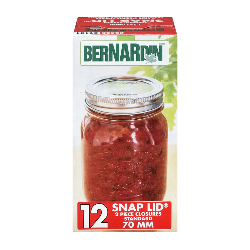 Bernardin Standard Snap Lids & Rings, 12CT