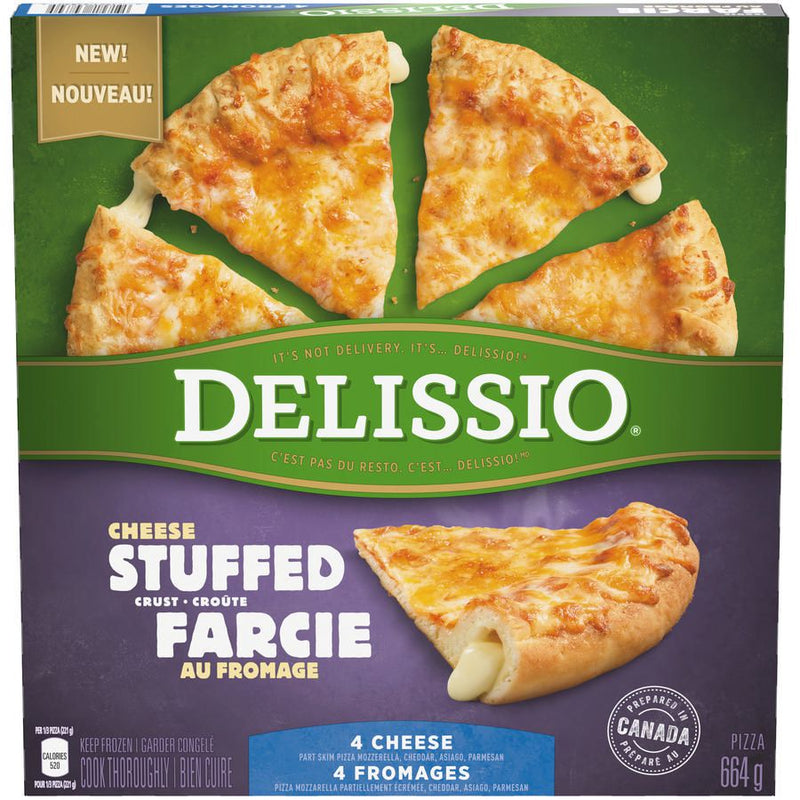 Delissio Cheese Stuffed Crust 4 Cheese Pizza, 664 g