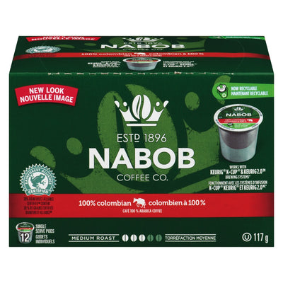 Nabob 100% Columbian Medium Roast Coffee, 117g   (12ct)