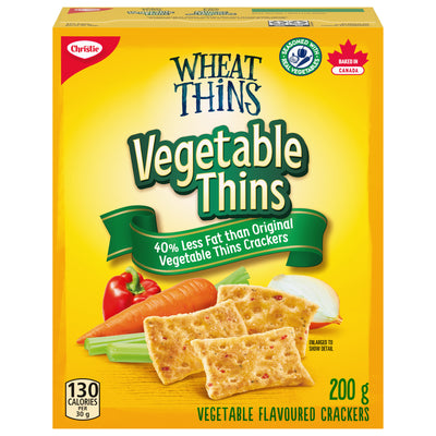 Christie Vegetable Thins Less Salt, 200g