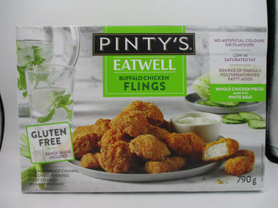 Pinty's Eatwell Buffalo Chicken Flings Gluten Free Fully Cooked Whole Chicken Pieces Made With White Meat, 780 g