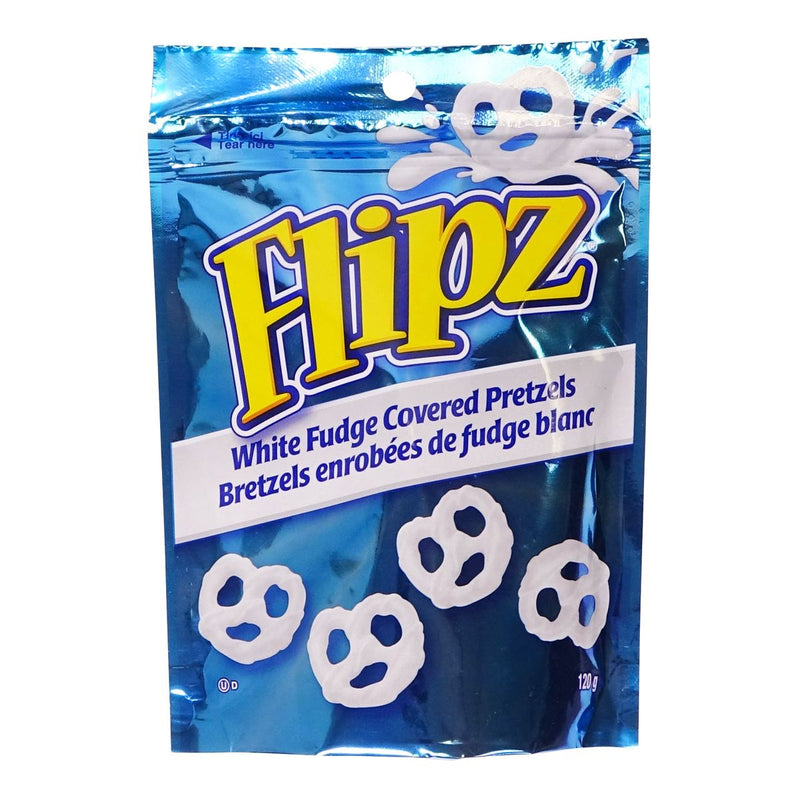 FLIPZ WHITE CHOCOLATE FUDGE PRETZELS, 120 g