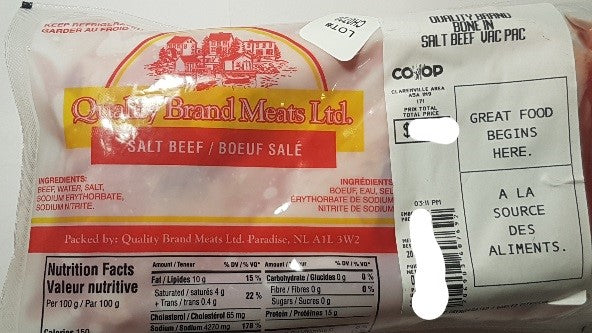 Quality Brand Vacuum Pack Boneless Salt Beef