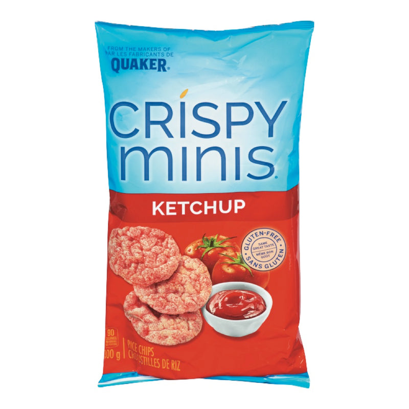 Quaker Crispy Minis Ketchup Rice Chips, 100 g