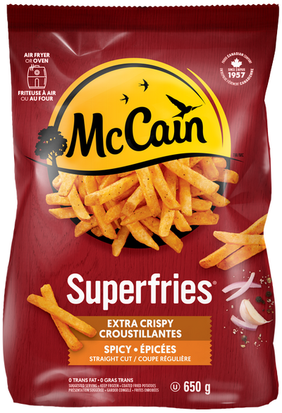 McCain Superfries Extra Crispy Straight Cut Fries, 650 g