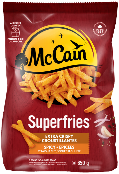 McCain Superfries Extra Crispy Straight Cut Fries, 650 g