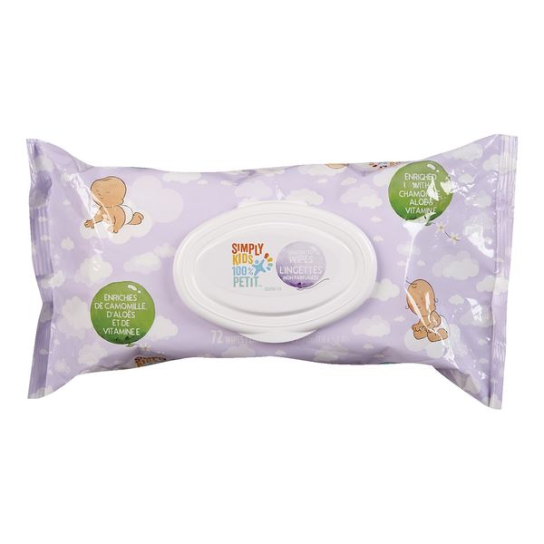Simply Kids Baby Wipes, 100 ct