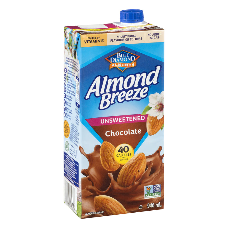 Almond Breeze Chocolate Unsweetened Fortified Almond Beverage, 946 mL