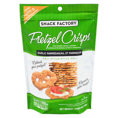 Snack Factory Pretzel Crisps Garlic Parmesan, 200g