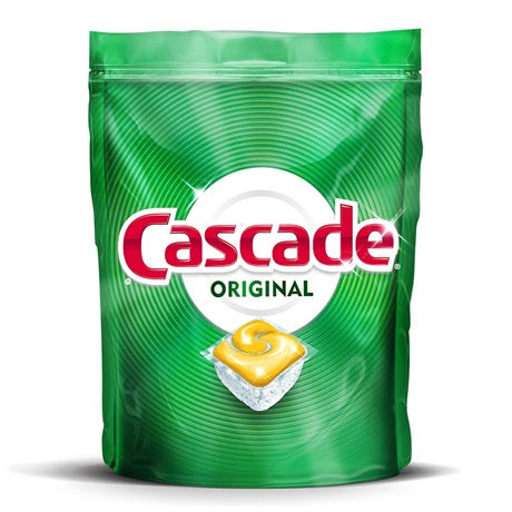 Cascade Original Detergent Lemon Scent, 25pk