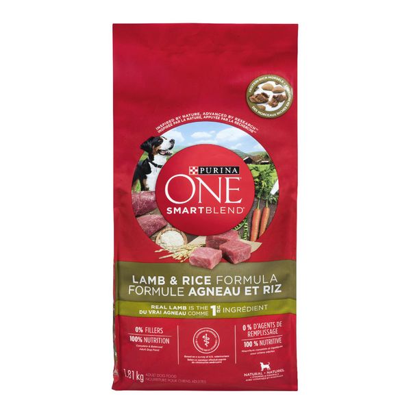 Purina One Lamb & Rice Formula, 1.81 kg