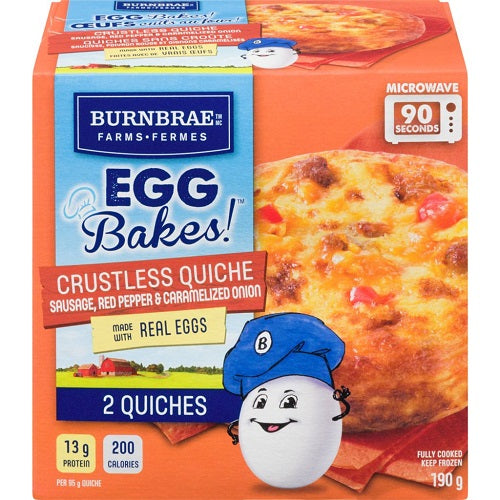 Burnbrae Sausage Red Pepper & Onion Egg Bakes, 190 g, 2 ct