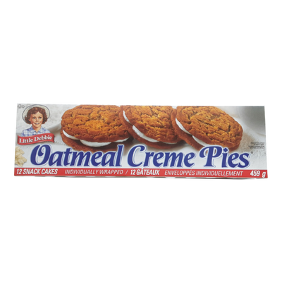 LITTLE DEBBIE OATMEAL CREAM PIES, 459g