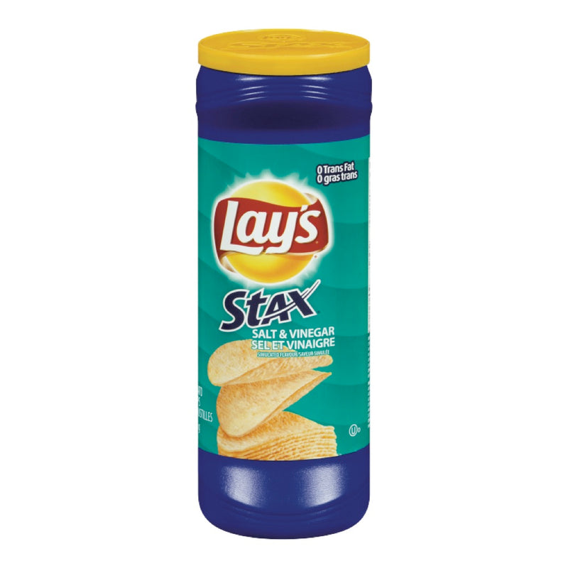 Lay's Stax Salt & Vinegar Chips, 155 g