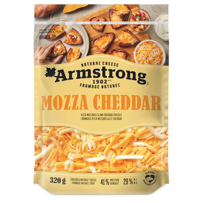 Armstrong Mozza Cheddar Shredded Cheese, 320 g